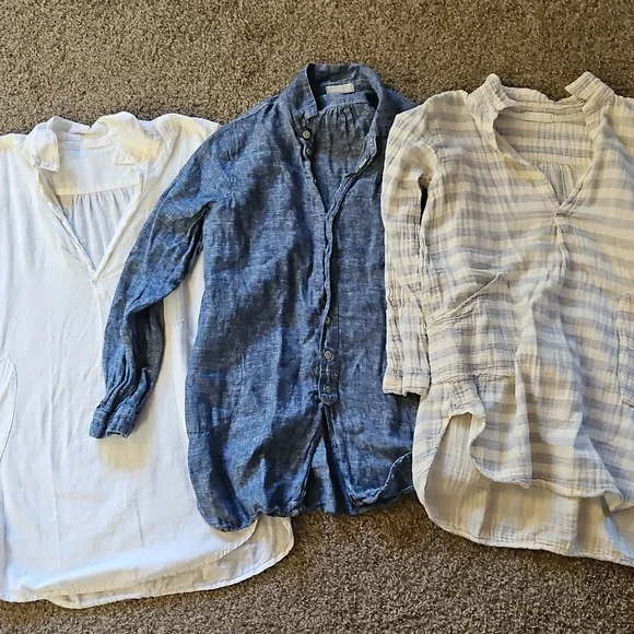 Set of 3 CP Shades Long Sleeve Dresses with Pockets - Picture 1 of 9